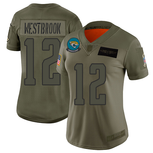 Nike Jacksonville Jaguars #12 Dede Westbrook Camo Women Stitched NFL Limited 2019 Salute to Service Jersey
